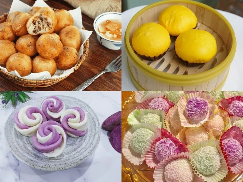 Kích thước, độ dày vỏ và thành phần nhân quyết định calo bánh bao.